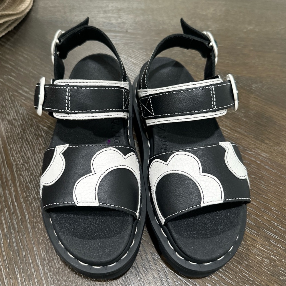 Dr Martens 5-Stars Voss Mono Floral Leather Slingback Sandal Size 6 L